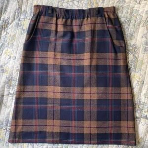 Vintage plaid skirt
